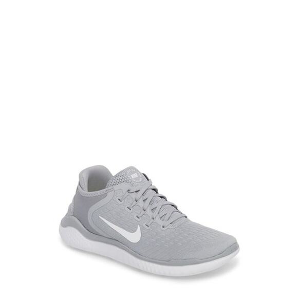 USED NIKE Free Rn 2017, Unisex Sneaker, Grey Wolf Grey White White Volt 003, 9 - Picture 1 of 5